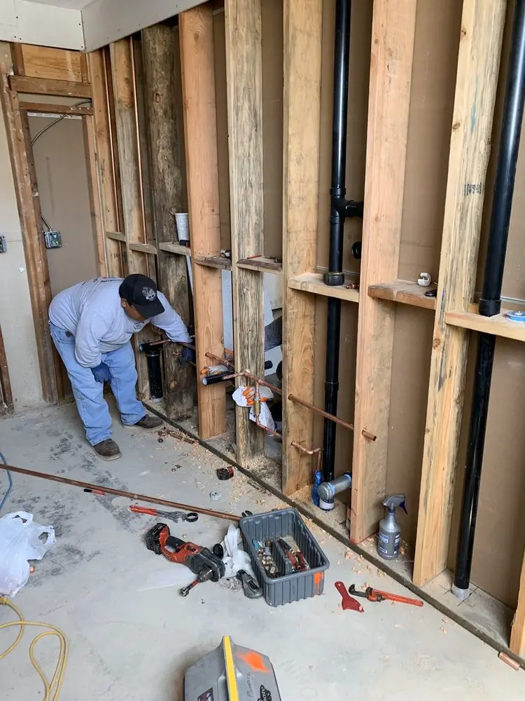 Commercial rough-in plumbing for Gas Line Repair in Maryville